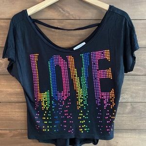 Delia’s size XS black top